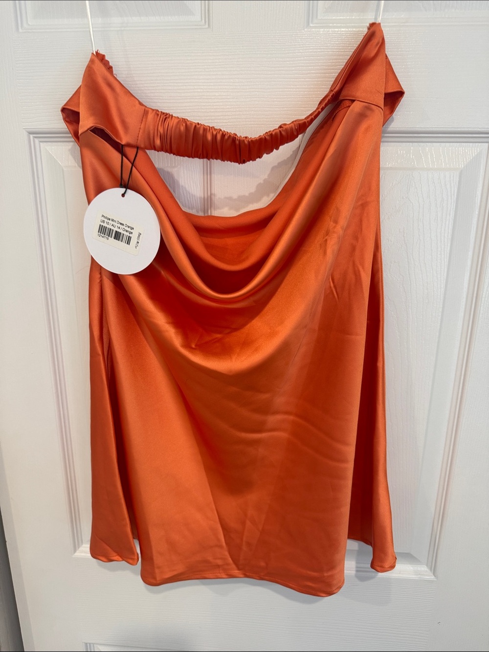 Princess Polly brand new Satin Cowl Orange Women’s Skirt